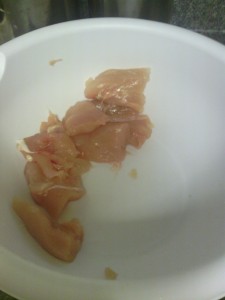 Raw Chicken Ready to be dipped